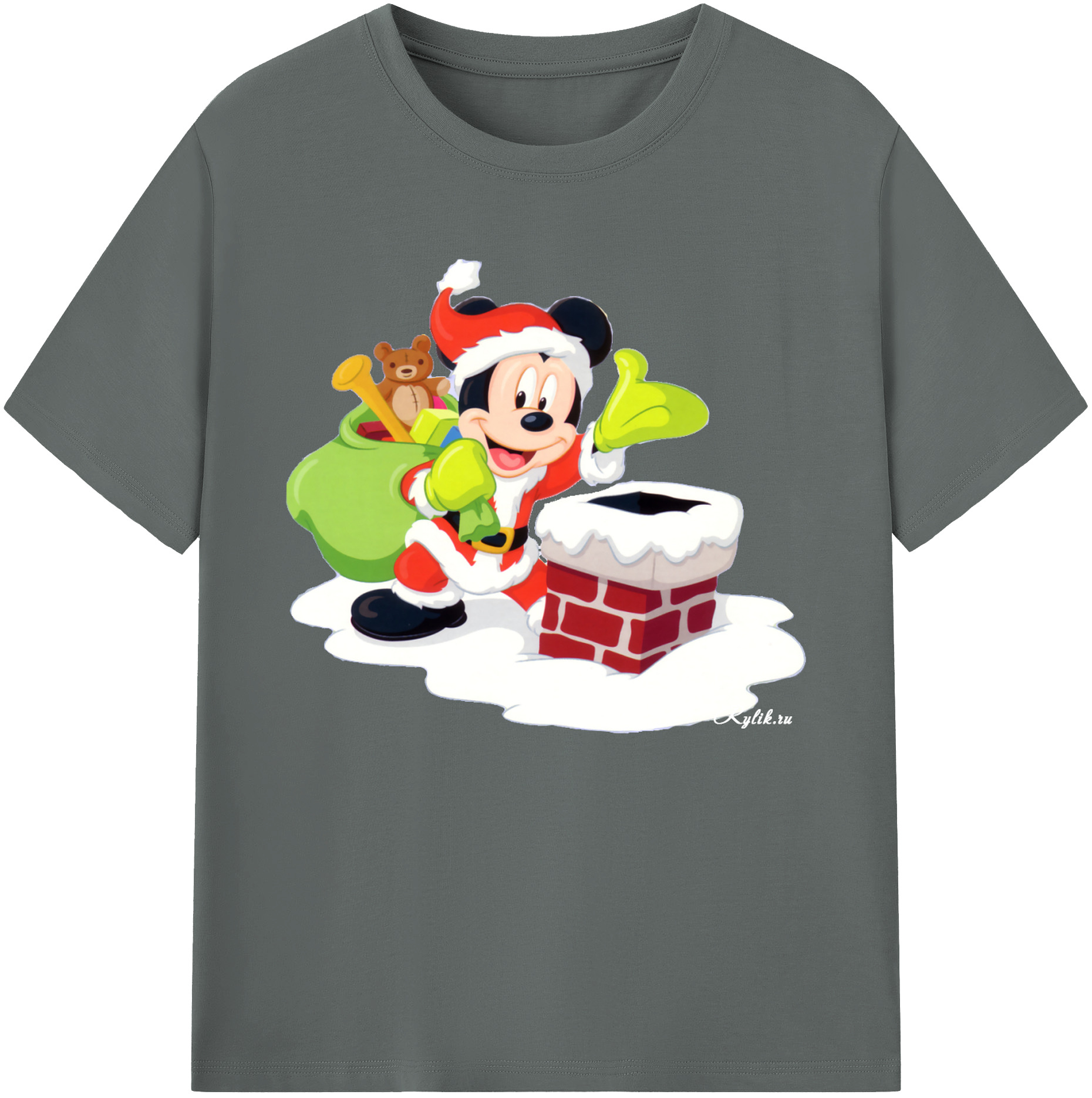 ミッキーマウス Mickey Mouse 綿100％ メンズ半袖Tシャツ｜肌触りやわらか＆通気性
